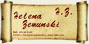 Helena Zemunski vizit kartica